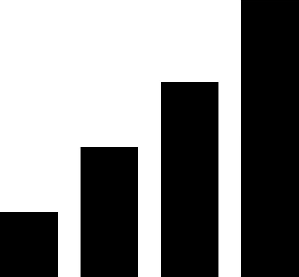 Mobile Signal Full Graph Comments - Mobile Signal Icon Png (980x910), Png Download