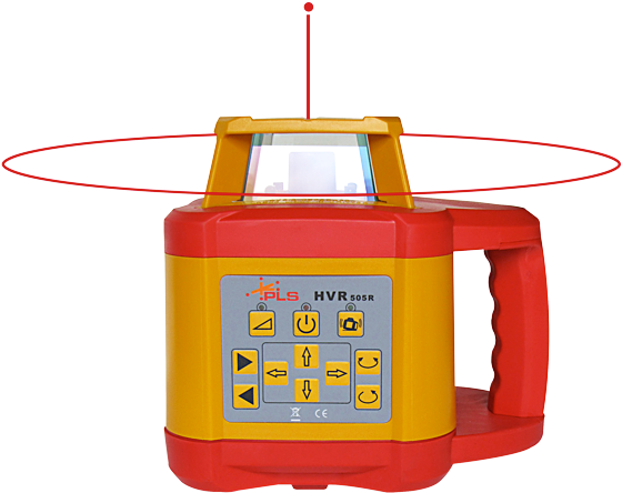 Pls Hvr 505r Red Beam Rotary Laser - Pacific Laser Systems Pls Hvr505r System (600x460), Png Download