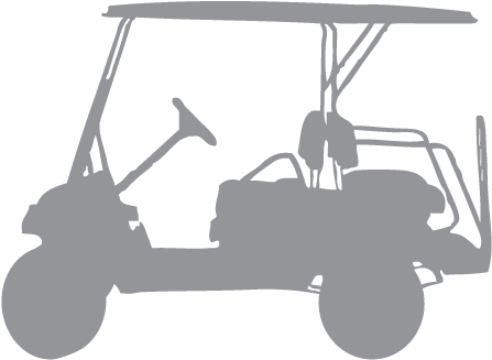 Custom Golf Carts - Transparent Golf Cart Png (500x370), Png Download
