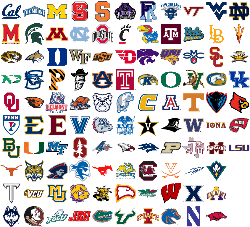 The Logos Of All 68 Teams Participating In The 2017 (845x768), Png Download
