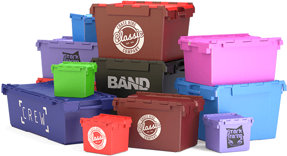 A Selection Of Plastic Moving Crates, Storage Crates - Family Plastic Crate (600x359), Png Download