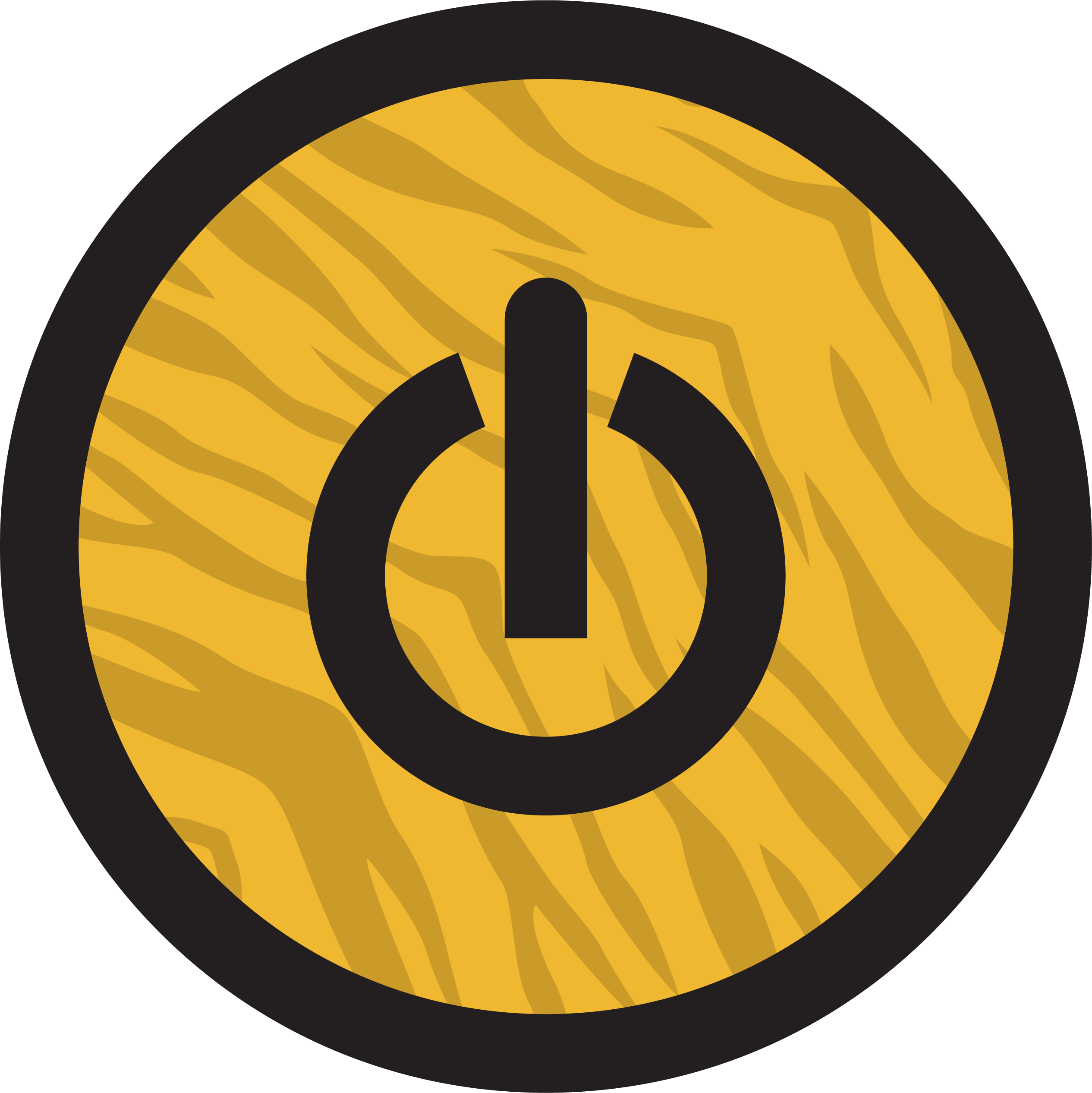 Tiger Start Up Button - Gloucester Road Tube Station (2531x2532), Png Download