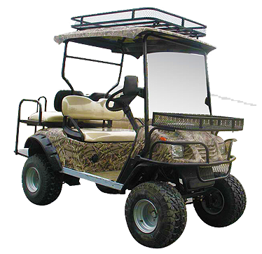 Bushman 4 4 Seater Hi-rise Bush Car - Bushman Golf Cart (374x362), Png Download