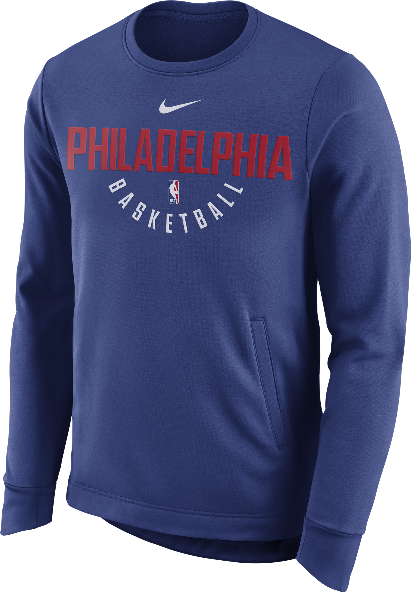 Philadelphia 76ers Men's Therma Performance Crew Sweater - Philadelphia 76ers Nike Crew Sweatshirt (2000x2000), Png Download