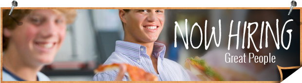 Work For Us - Gus's New York Pizza (619x196), Png Download