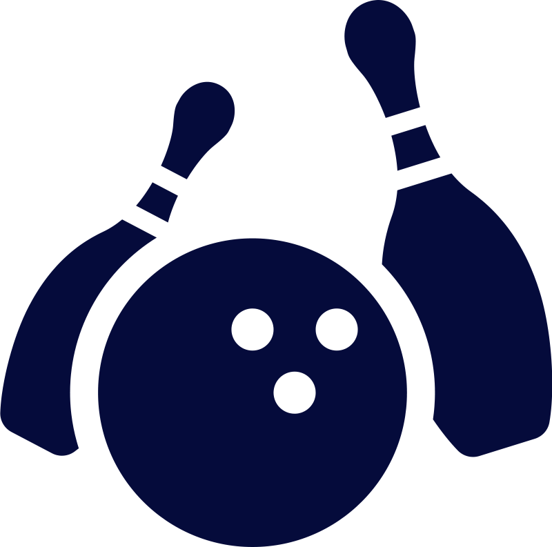 Hollywood Bowl - Retro Bowling Ball Bowler Pin Graphic Print Tshirt (800x793), Png Download