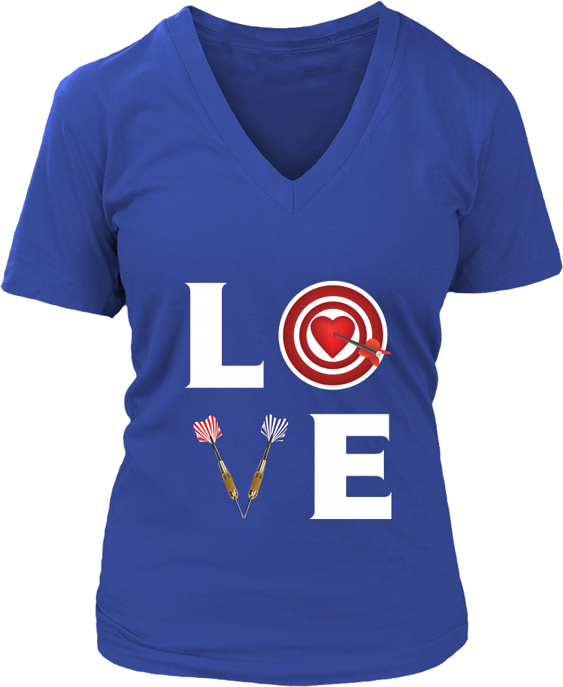 Darts - Iceman (ladies) - District Womens V-neck / Royal Blue (1000x1000), Png Download