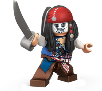Lego Jack Zombie - Lego Pirates Of The Caribbean Png (341x360), Png Download
