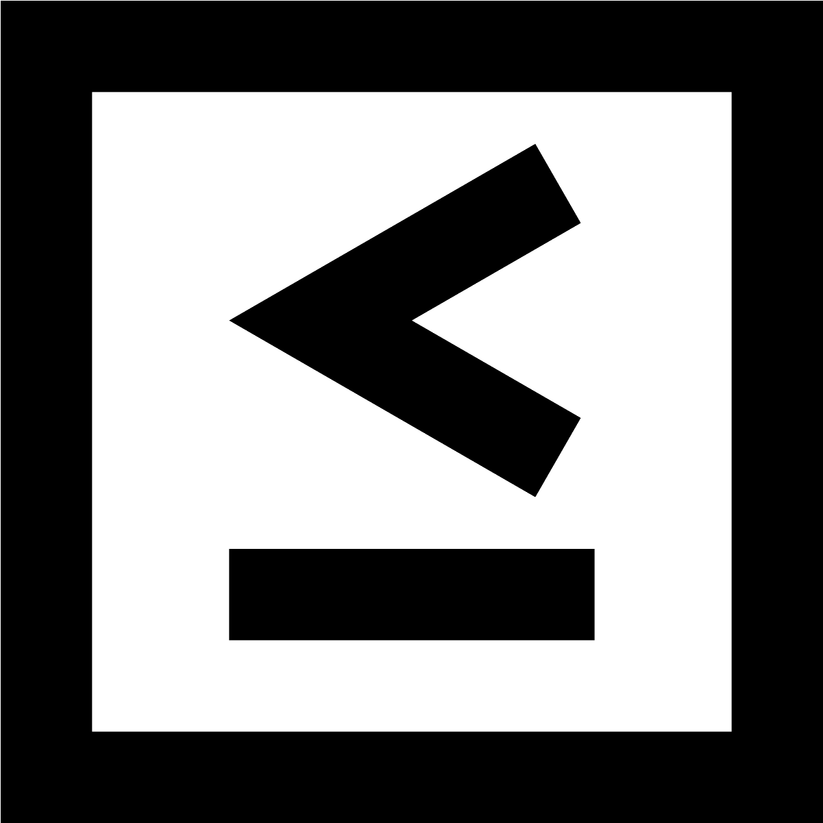 Less Or Equal Icon - Parallel (1600x1600), Png Download