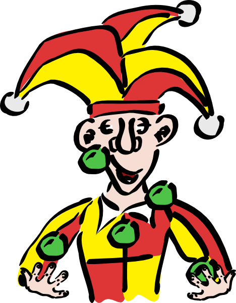 Jester Clipart Animated - Juggling: Journal Notebook, 6 X 9 Inches, Lined Pages (468x600), Png Download