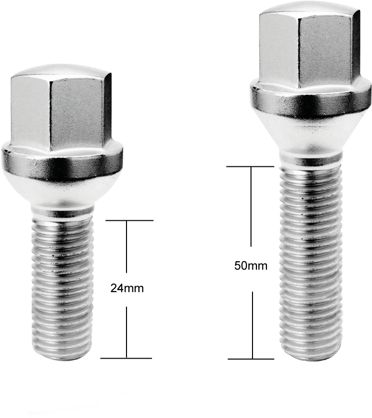 Lug Bolts - Gorilla Automotive 18172 Ball Seat Lug Bolts (12mm (945x945), Png Download