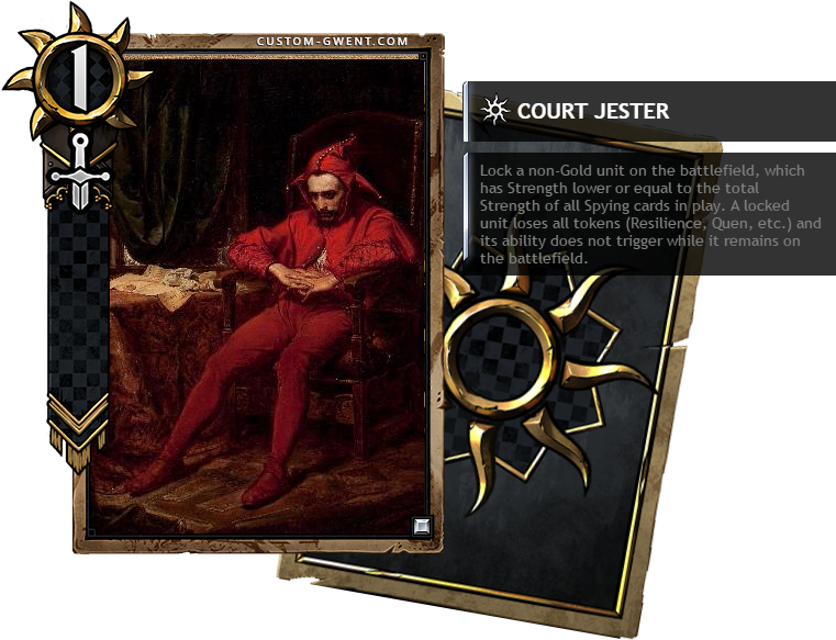 Court Jester - Gwent: The Witcher Card Game (820x640), Png Download
