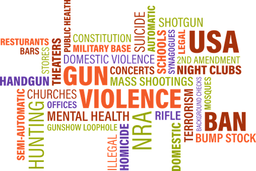 Adult Content Safesearch Word Cloud, Gun Violence, - Graphic Design (508x340), Png Download
