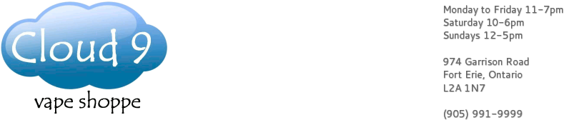 Cloud 9 Vape Shoppe (797x173), Png Download