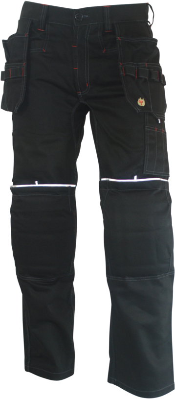 Pant Black Color Special Nuts And Bolts Pockets Fr - Pocket (685x1023), Png Download