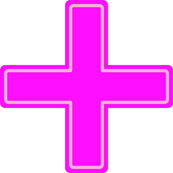 Graphic Library Sign Clip Art At Clker Com Online - Clip Art Addition Signs (600x600), Png Download