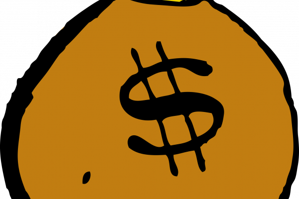 Cartoon Money Bag Transparent (600x400), Png Download