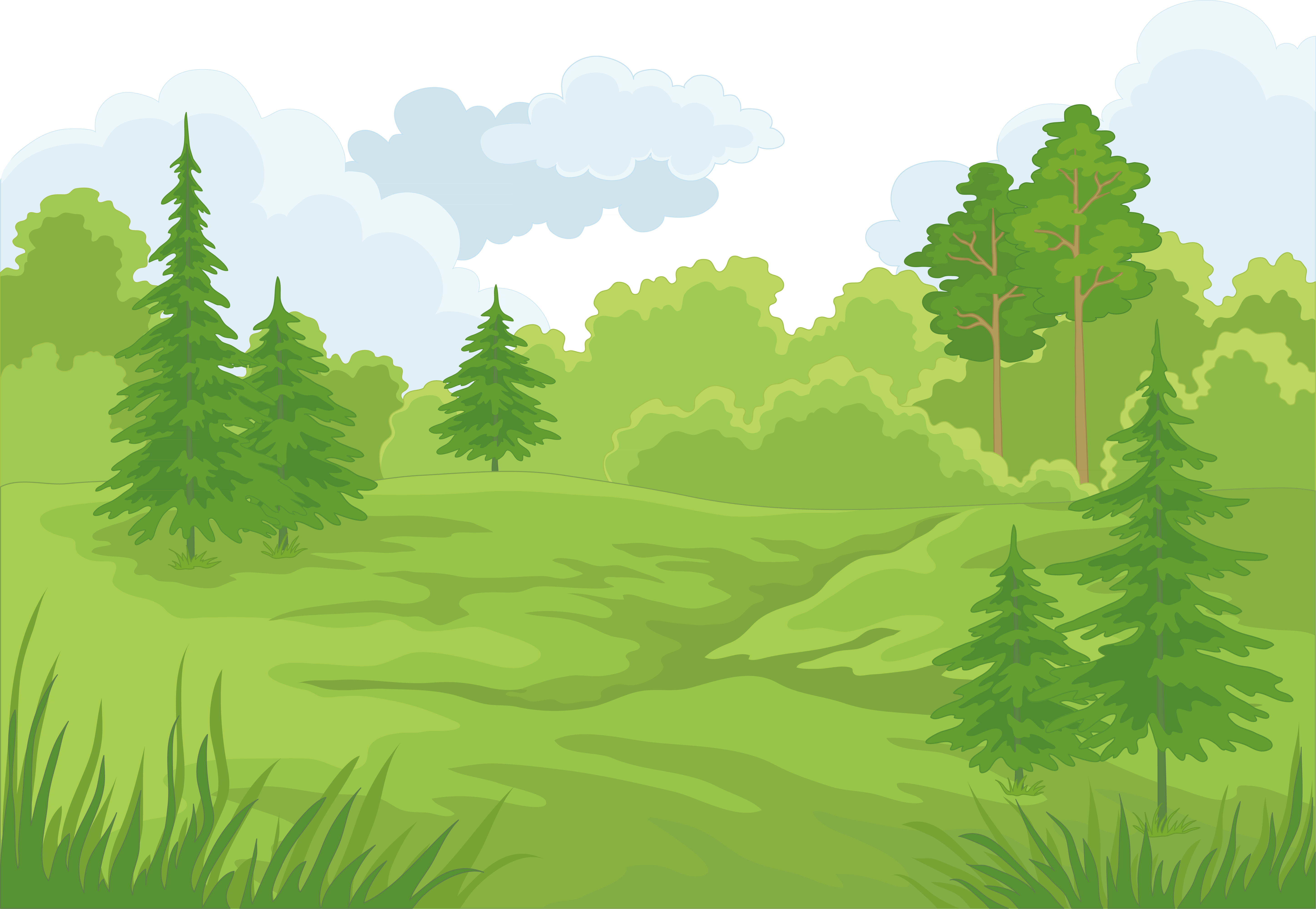 Download Forest Cartoon Landscape Clip Art Vector Castle - Forest Free  Download Vector PNG Image with No Background 