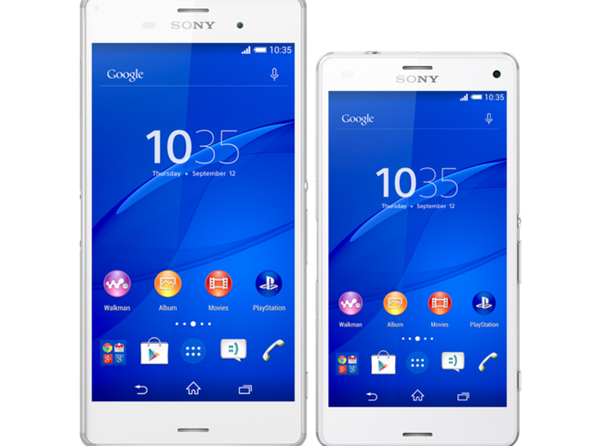 Sonyxperiaz3andcompact - Sony Smartphone Xperia Z3 (1200x900), Png Download