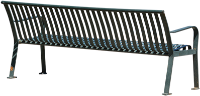 Just A Standard Steel Park Bench Painted Green - Bench (450x450), Png Download