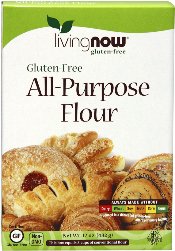 All Purpose Flour, Gluten Free - Now Foods - Living Now Gluten-free All-purpose Flour (620x866), Png Download