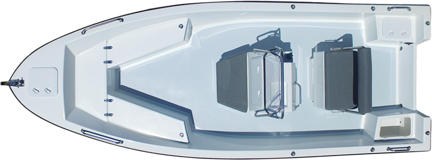 Fusion 17 Top View - Boat Top View Png (862x319), Png Download