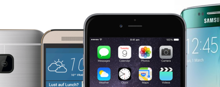 Cropped Smartphones - All Mobiles (880x350), Png Download