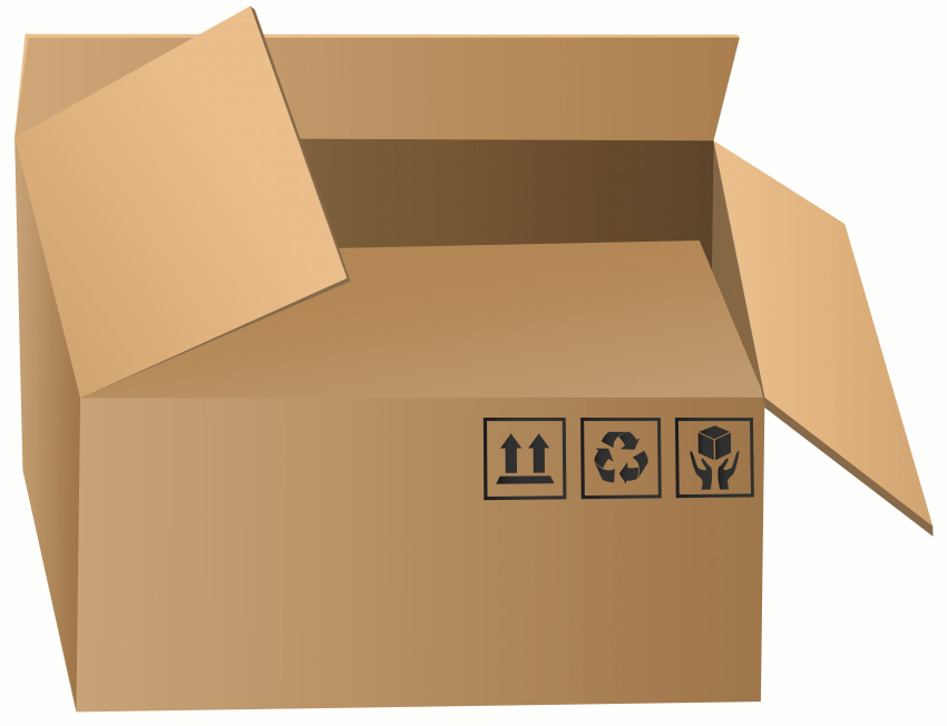 Free Png Open Packaging Box Png Images Transparent - Boxes Clipart Png (850x652), Png Download