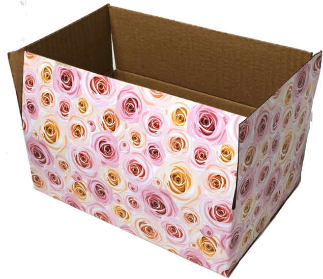 9x6x3 Rose Designer Box - Box (650x558), Png Download