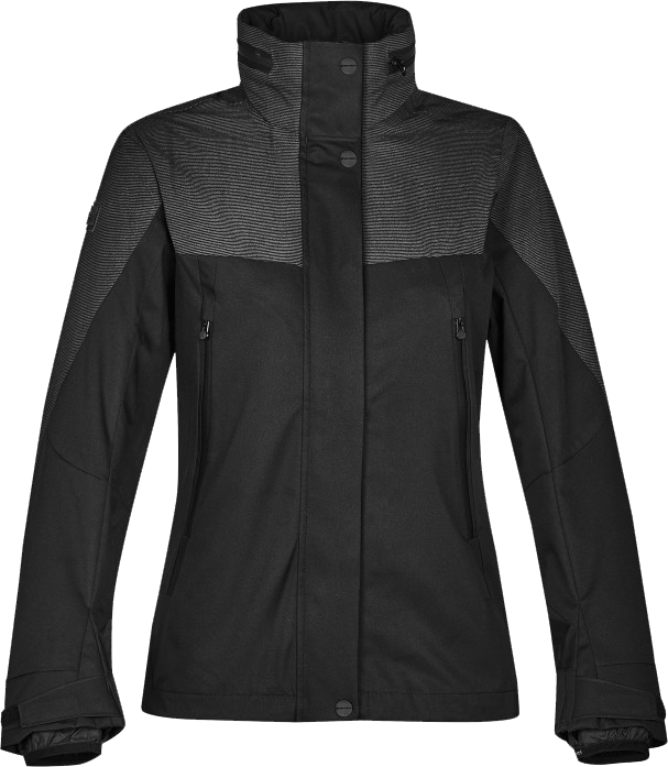 Black Winter Jacket For Women Transparent Background - Stormtech Jacket (607x697), Png Download