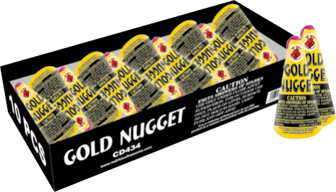 Gold Nugget Cone - Graphic Design (473x271), Png Download