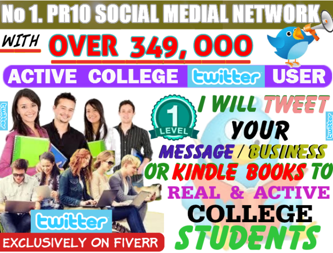 Tweet Your Business, Message, Kindly Books To 349,000 - University Students Studying (680x517), Png Download