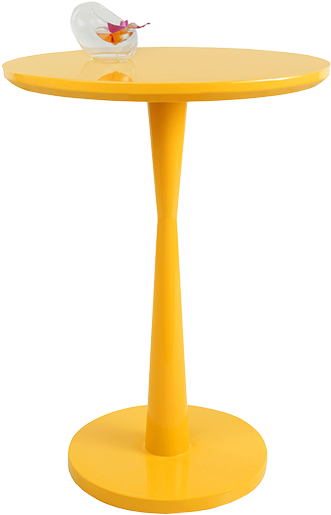 Charm Side Table, Yellow - Yellow (366x550), Png Download