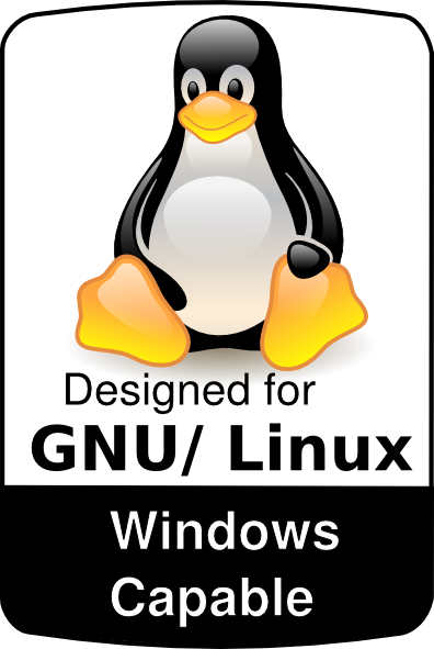 How To Set Use Designed For Linux Clipart (396x591), Png Download