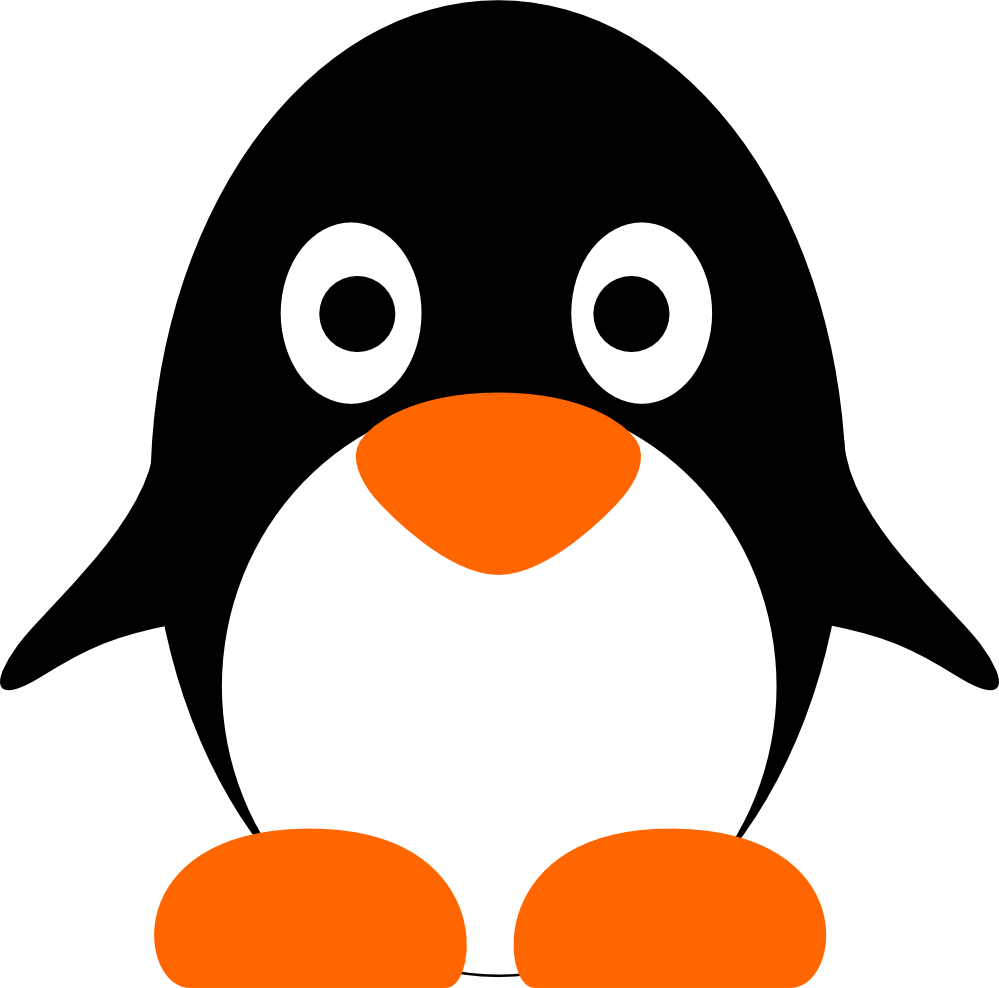Linux Png Logo, Download - Cute Penguin Face Clip Art (999x988), Png Download