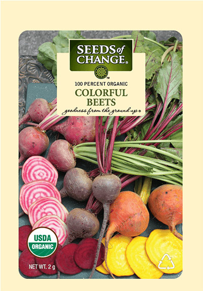 Organic Colorful Beet Mix Seeds - Dark Red Beet Seeds Seeds Of Change (573x573), Png Download