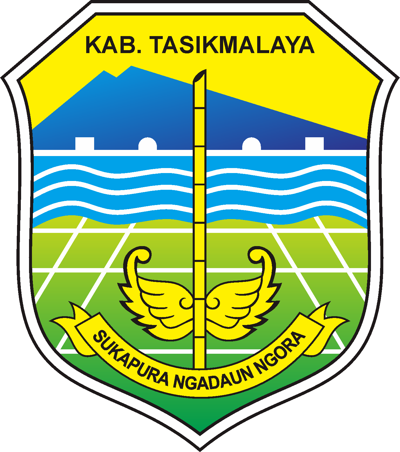 Cropped Logo Kab Tasikmalaya 1 1 - Tasikmalaya Regency (1364x1541), Png Download