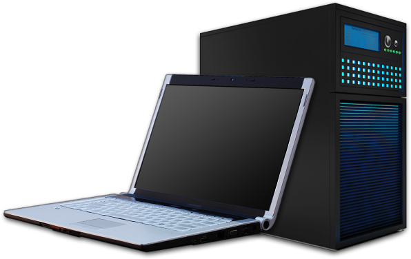 Set Up Your New Computer - New Computers Png (596x376), Png Download