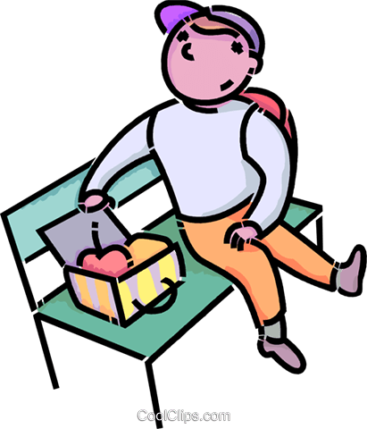 Gross Clipart At Getdrawings - Lunch On Bench Clipart (411x480), Png Download