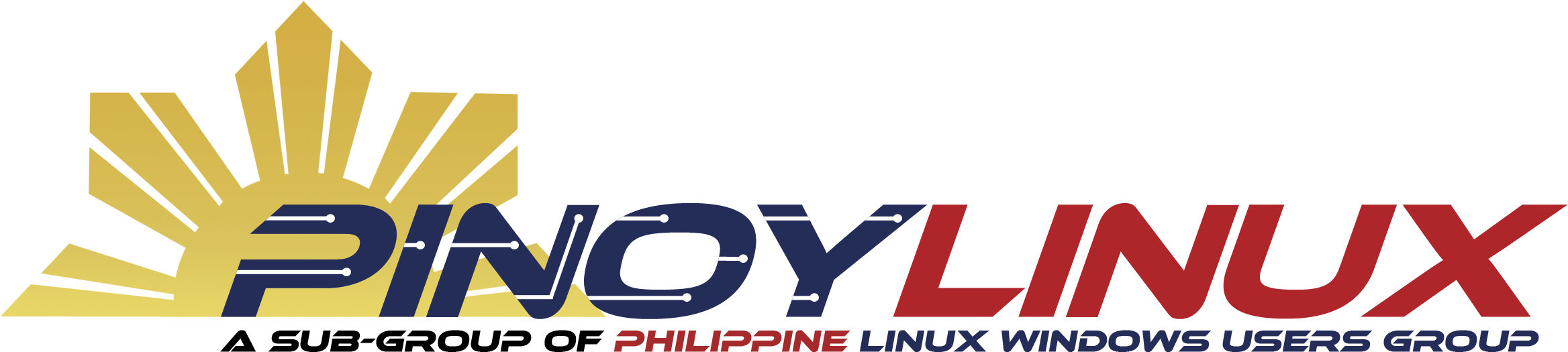 Cropped Pinoylinux Logo Cmyk For Web - Graphic Design (2409x605), Png Download