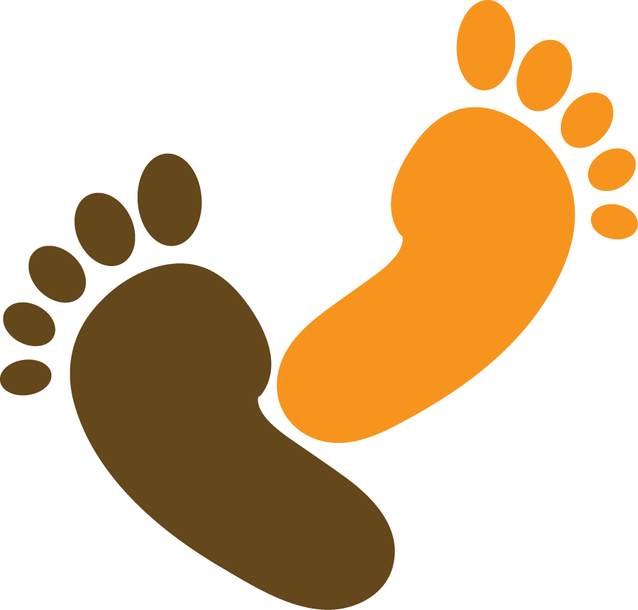 Orange And Brown Foot - Cartoon Chiropodist (909x869), Png Download