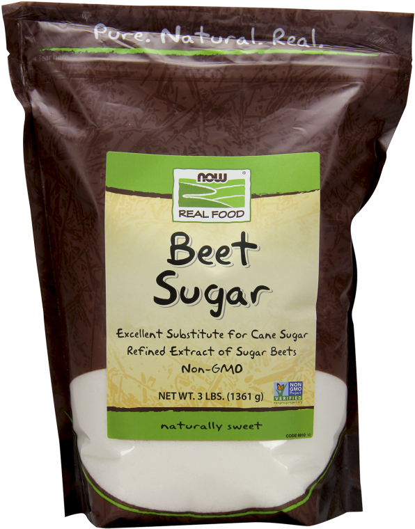 Find In Store - Now Foods Beet Sugar 3 Lbs. (620x794), Png Download