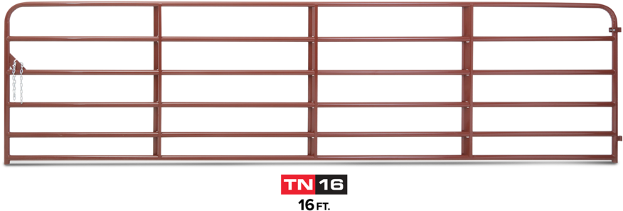 16 Foot Padded - Tarter Tube Gate (1000x326), Png Download