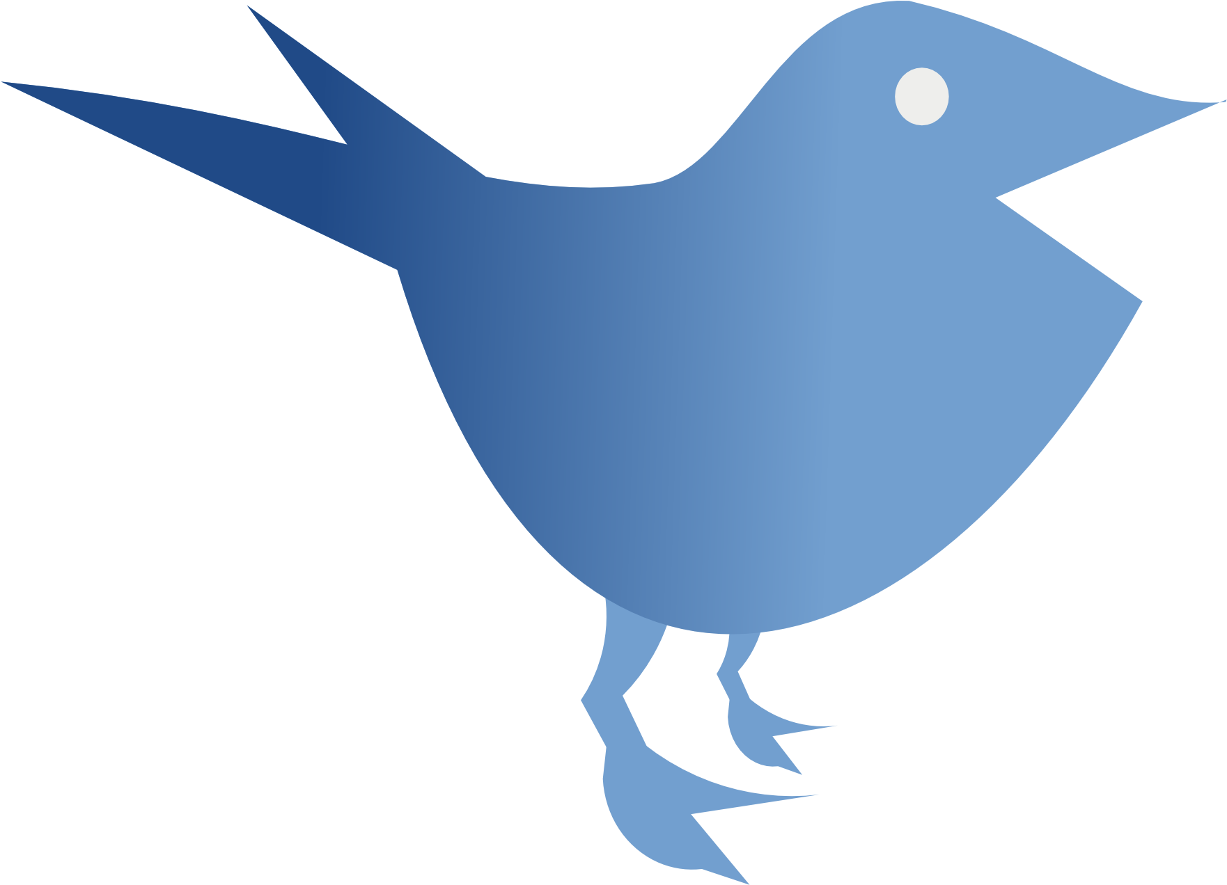 Twitter Bird Tweet Tweet 51 1969px 89 - Custom Blue Bird Shower Curtain (1969x1378), Png Download