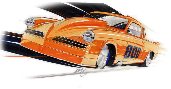 Mike Miernik Design - Antique Car (720x393), Png Download