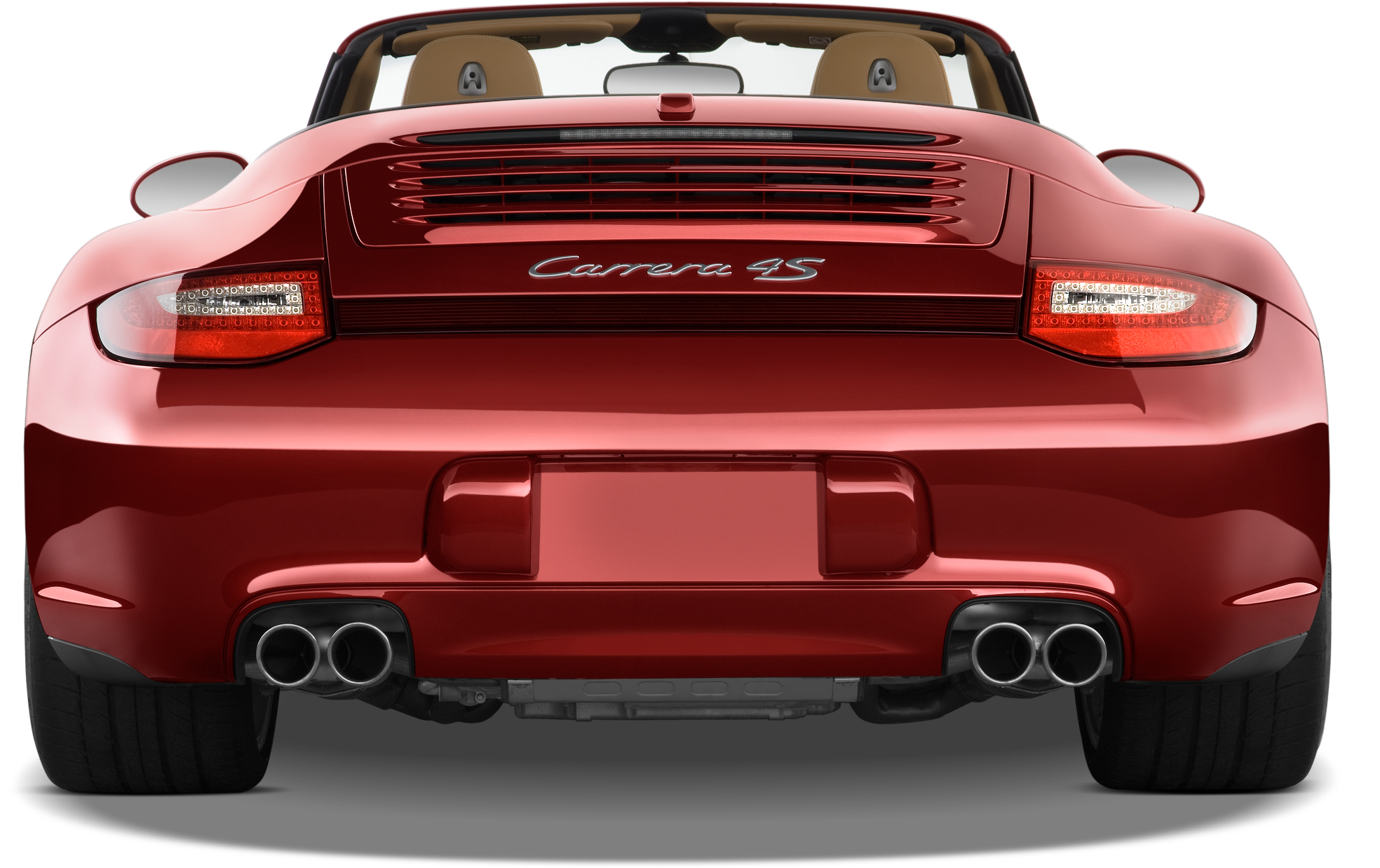 15 - - Red Porsche Carrera 4 S Convertible 2004 (2048x1360), Png Download