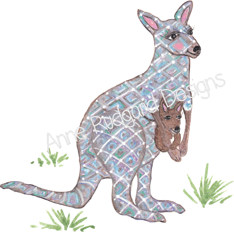 0840 Kangaroo - Bowl (468x465), Png Download