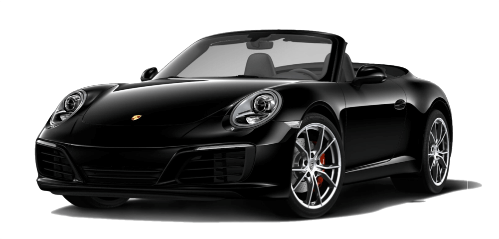2017 Porsche 911 Carrera S Cabriolet Black Exterior - 2015 370z (1000x500), Png Download