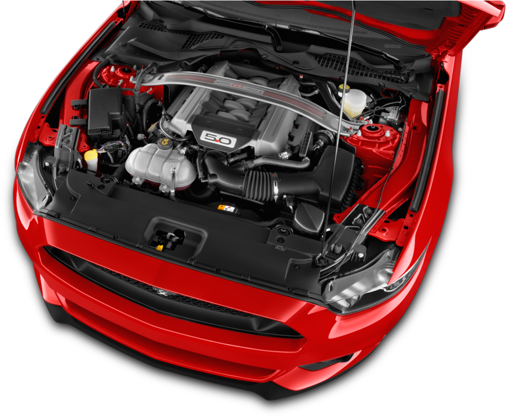 2014 Ford Mustang Png - 2016 Dodge Dart Engine (1360x903), Png Download