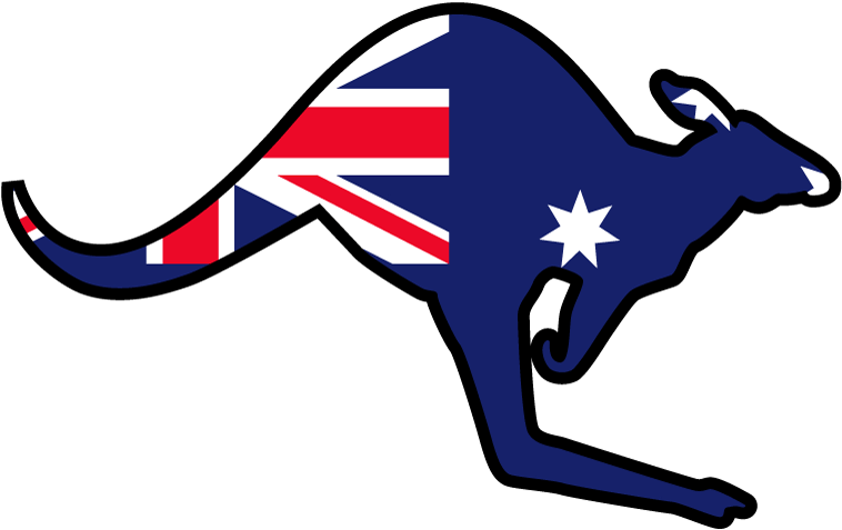 Australia Transparent Quality Images - Kangaroo And Australian Flag (800x511), Png Download